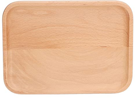 Bandeja Rectangular de Madera Plato de Madera de Haya de para restaurantes caseros