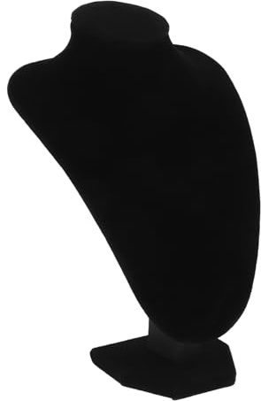 TOGEVAL Soporte para Joyas Busto de Negro Exhibidor de Collares y Colgantes Portátil para Organización Elegante