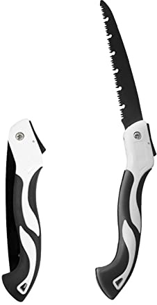 8 Zoll Klappsäge mit harten Zähnen Ergonomischer Griff SK-5 Stahl Holz Schneiden Hand für Gartenpflanzen Obstbaum Holzbearbeitungswerkzeuge Camping Landschaftsbau Hofarbeit