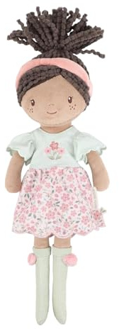 Little Dutch Weiche Stoffpuppe Kuschelpuppe - Puppe Evi - 35 cm groß - für Mädchen ab 12 Monate - Blumenmädchen