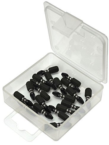 Erbauer Impact Screwdriver Bit Box PZ#2 x 25mm 20 Pieces by Erbauer