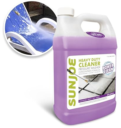 Sun Joe House and Deck All-Purpose Pressure Washer, Concentrated Cleaner and Degreaser, Unscented, 1 Gallon - Cleaning Solution for Home, Garage, Patio, Driveway, and Outdoor Surfaces, SPX-APC1G