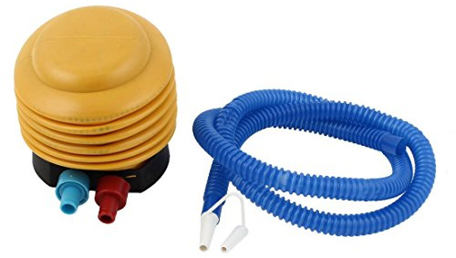 N/A a14120900ux0060 Blasebalg aus Kunststoff, Fuß, Mini-Blasebalg mit Luftpumpe, Blau / Gelb