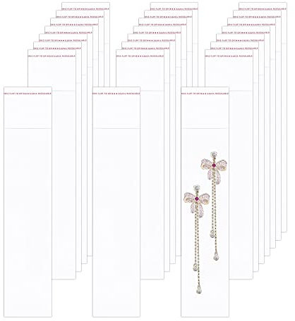 Plastiktüte Cellophantüte Klar 5x20cm 100pcs Lange Zellophantüten Tütchen 50µm Cellophan Beutel Verschließbare für Halskette Armband Schmuck Biscuit Rod Eis Stiel Süßigkeiten(3 Größen verfügbar)