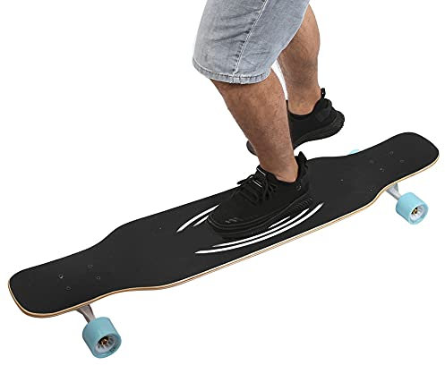 OKAT Vierrad-, Longboard Ahorn-, für Teenager-Anfänger(Herzkante)