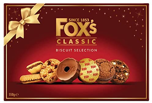 Foxs Biscuits Chocolates - Scatola di selezione per biscotti da 550 g, confezione regalo volpi favolosamente speciale per cioccolatini