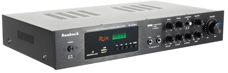 Amplificatore digitale Bluetooth amplificatore HiFi Stereo Amplifier con USB TF slot lettore MP3 FM Radio LCD con telecomando