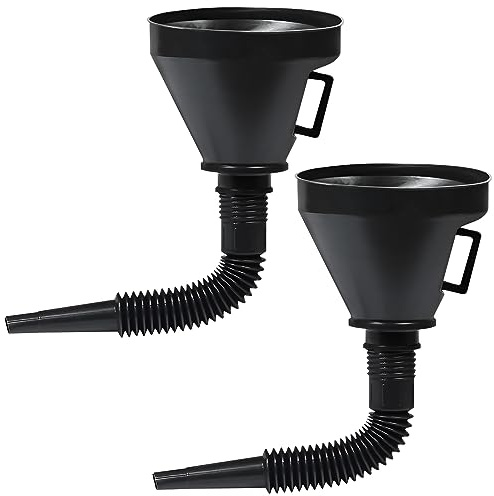 RZMZBY 2 Stück Einfülltrichter, Trichter mit Sieb, Trichter mit schlauch,Kann Verunreinigungen filtern, schnelle Filtration,für Auto Wasser Öl