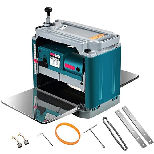 12 Pollici falegnameria falegnameria Fai da Te Superficie piallatrice elettrica piallatrice Spessore Legno YIJIAN (Color : Machine-hss Blades)
