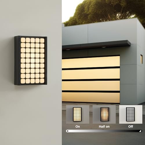 CELAVY LED Aussenlampe Außenlampe Wand - IP65 Wandleuchte Wandlampe aussen Anthrazit, 18W Außenwandleuchte Außenleuchte Dimmbar, Aussenleuchte Außenbeleuchtung Haus Terrasse Balkon