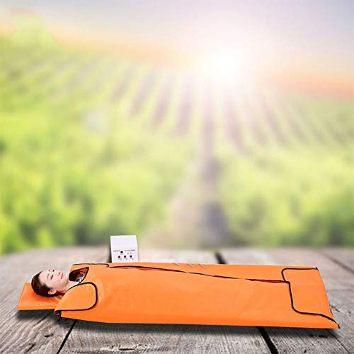 Couverture Sauna Infrarouge lointain Portable avec moxibustion Tourmaline, Machine Fitness Amincissante, Couverture chauffante Sauna détox étanche, thérapie Forme corporelle Anti-âge beauté