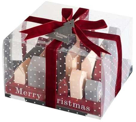 Adventskalenderboxen zum Selbstbefüllen, leere Adventskalender, Häuser, 2024, Countdown-Adventskalender, Geschenkboxen für Freunde, 25 Stück