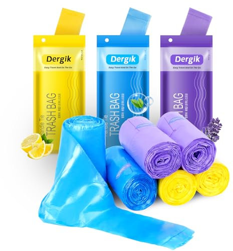 Large Adult Diaper Disposal Bags (18’’x23’’), 288 pcs Value Pack, Scented, Elderly Waste Diaper Disposable Bags, Baby Dirty Diapers Poop Trash Bags, Sanitary Product Disposal,Colorful
