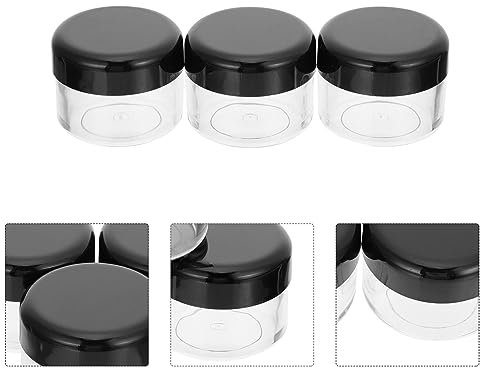Didiseaon Lot De 15 Petits Pots À Émulsion En Plastique Avec À Vis Noirs Pour Le Rangement Des Crèmes Et Des Lotions