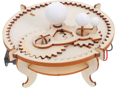 Wissenschaftsspielzeug Sonne Erde Mond Modell für Kinder | Grundschule, Beige, Mehrere Experimente Enthalten, Einschulung Deko, Stem Spielzeug