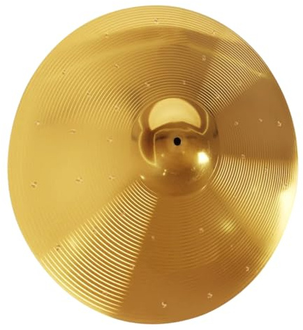 UPKOCH Platillo de Repuesto para Batería de Aleación de Latón, Sonido Natural y Timbre Equilibrado, Accesorio Musical Dorado