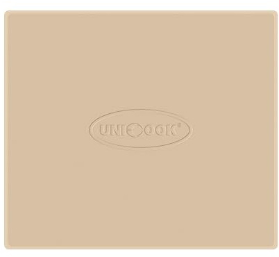 Unicook Pizza Stone for Oven and Grill, Baking Stone 30.5 x 28 cm, Cordierite Cooking Oven Stone, Thermal Shock Resistant Pizza Pan for Pizza, Bread, Including Dough Scraper