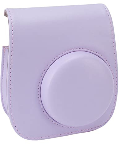 RASTKY Bolsa de Cámara Instantánea PU Cuero Bolsita Bolsa Instantánea Correa Ajustable Camina de Cámara para Viajar Teléfonos y Accesorios/Accesorios de Celdas para Acampar (Purple)