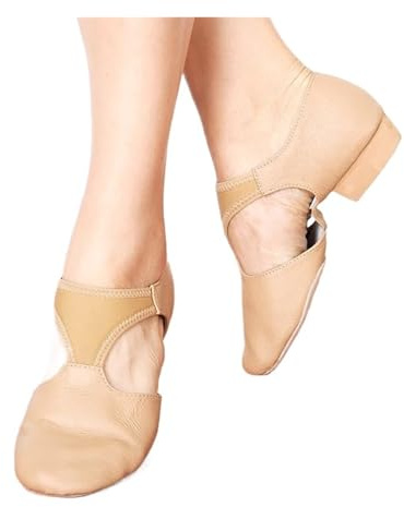 JHSDHYD Dansskor dam stretchiga jazzdansskor för kvinnor, balettlärare, danssneakers för balettlärare, träningssandaler