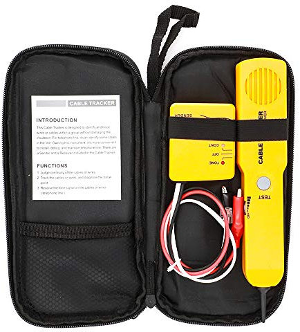 Cable Tracker,Network Cable Tester RJ11 RJ45 LAN Cable Toner Telephone Line Finder for Maintenance Collation, Telephone Line Test, Continuity Checking