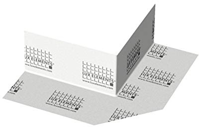 LUX ELEMENTS Bande d'étanchéité pour les angles extérieurs non-tissé spécial très mince, résistant à la déchirure, élastique et perméable à la vapeur, DRY-DBAE LDRYZ2104, blanc