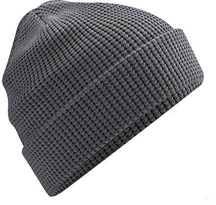 Beechfield Unisex Baskenmütze Beechfield Organic Cotton Waffle Beanie