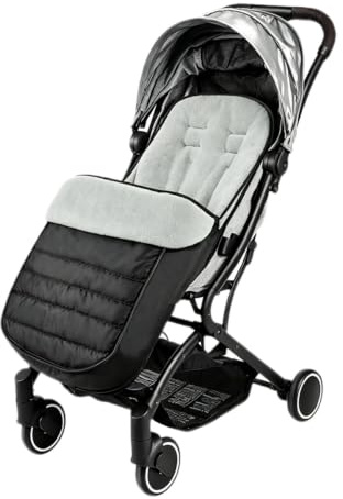 Universal baby Bunting Footmuff Baby Stroller Sleeping Bag Pushchair Footmuff Waterproof Windproof Cold-Proof Detachable Stroller Liner Buggy Padded Footmuff Annex Mat for Newborn Stroller(black)