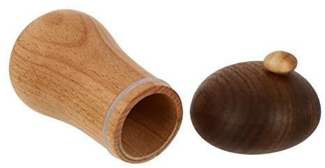 SHOWERORO -zahnstocherhalter Zahnstocherspender Aus Holz Zahnstocherhalter Zahnstocherdose Wattestäbchenhalter Zahnstocheretui Aus Holz Zahnstocher Flasche Wattepad Lagerung Buche