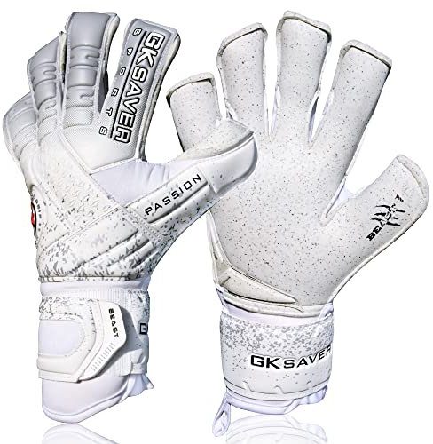 GK Saver Passion Beast Pro Fußball-Torwarthandschuhe, professionell, rutschfest, griffige Handfläche (Passion Beast Pro 1, Größe 11)