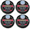 ZOPPER Black Wax Shoe Polish 50ML Pack of 4 Water Resistant Smooth Shiny Polish Wax Protection and Nourishing Shoe Care Cream Traditional Tin for Leather Shoes