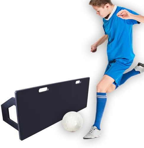 Fußball Rebounder Groß Fußball Rebounder Trainingsbrett, Hochbelastbar Zusammenklappbar Sport-Fußball-Rücklauframpe/Fußball-Trainingsgerät, Für Ballabgabe Und Rückpralltraining (Color : Black, Size