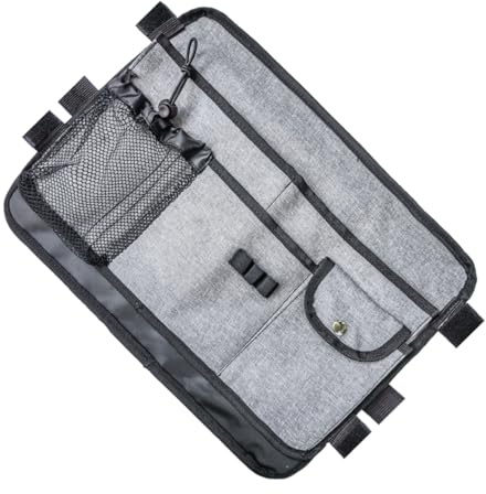 Gehhilfe Tragetasche mit Mehreren Taschen, Große Polyester Aufbewahrung | Hängetasche mit Außennetzfächern, Leichter Zugriff Telefon, Medikamente, Getränke und Brille