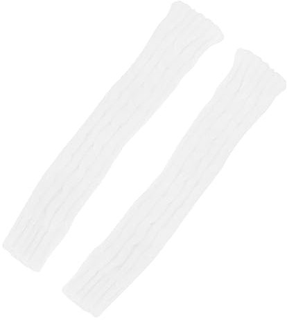 ANDRESLAD 1paar Gestrickte Lange Armstulpen Warmhaltende Handwärmer Für Winteraktivitäten Elastische Und Weiche Fingerlose Handschuhe Für Damen Und Für Outdoor-einsätze