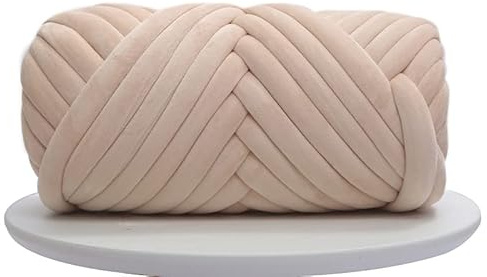 Namzi Hilo grueso de 250 g para tejer cobija de ganchillo, suave de algodón extra lavable, hilo gigante voluminoso para tejer, manualidades, ganchillo, bricolaje, sofá, cama, manta o almohada para
