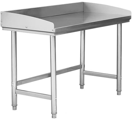YERUNGT Tavolo Da Lavoro In Acciaio Inox, Banco Da Lavoro per La Preparazione Degli Alimenti, Tavolo In Acciaio Inox per Cucine, Ristoranti, Pizzerie(100 * 40 * 80cm/39.4 * 15.7 * 31.5in)