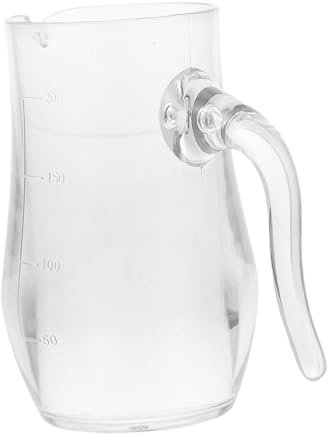 Mobestech Decanter per Vino Dispenser e Aeratore in Acrilico Trasparente Caraffa per Vino con Scala di Misurazione Precisa per Panna e Liquori Adatta per Cucina
