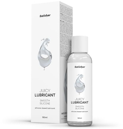 Satisfyer Smooth Silicon 150 ml | Für Latexkondome geeignet | Gleitgel | Silikonbasiertes Gleitmittel für langanhaltende Gleitfreude | farblos & extra gleitfähig | Verhütung | Erotik