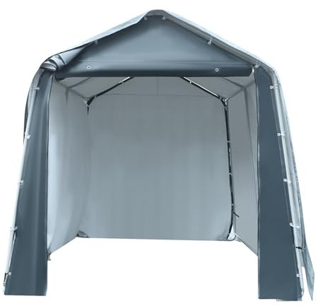 Tenda da garage 5,7 m², 2,4 x 2,4 x 2,4 m, impermeabile, per biciclette, moto, attrezzi da giardino