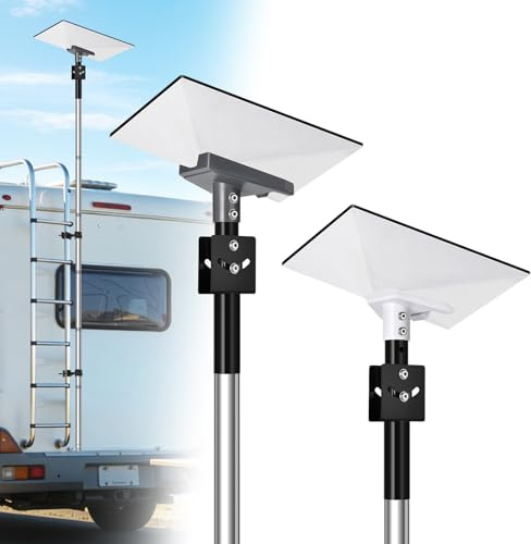 GADFISH Gen 3 Starlink RV Ladder Mount Kit, Includes Gen 3 Starlink Antenna Adapter and Mini Starlink Antenna Adapter, Adjustable Six Section Tube Design, Simple Installation, Perfect for RV Ladder