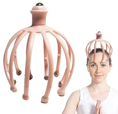 Huvudmassageapparat | Huvudmassageapparat Octopus Claw | hårbottenmassageapparat, för att slappna av hårbotten, massageklor, bärbar massageapparat för huvudrepor