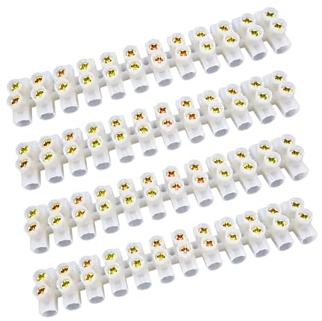 Lüsterklemmen, 4 Sets Klemmenblock für elektrische Installationen, Steckbare Kabelverbinder mit 30A Nennstrom, Ideal für Hausinstallationen und Werkstattverkabelungen