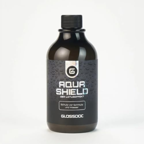 GLOSSDOC Aqua Shield Sprühversiegelung Auto 500 ml [Hydrophober Lotuseffekt] – Lackversiegelung für Lack, Glas, Felgen & Kunststoff, verstärkt Keramik-, Nano- & Wachsversiegelungen