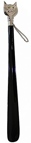 DELFA Design Schuhanzieher Kiddy Schuhlöffel für Kinder 50cm Motiv KATZE schwarz