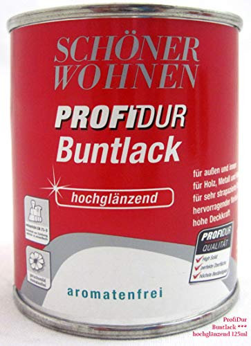 Profidur 375 ml Buntlack RAL 7001 Silbergrau Hochglänzend Schöner Wohnen