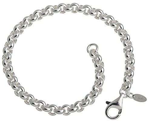 Silberketten Store Rundes Erbskette Armband - 5,4mm Breite - Länge wählbar 16-25cm - echt 925 Silber