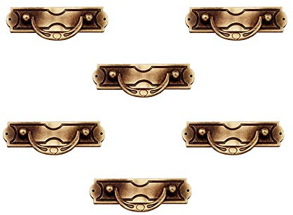 6 Un. TIRADOR Asa Mueble bronce mate para cómoda Armario 107x40MM