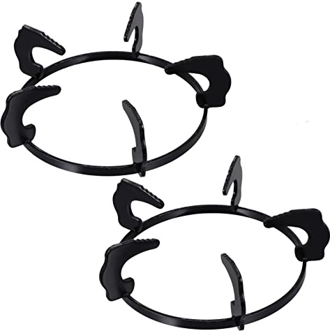 SOLUSTRE 2 Stücke Gasherd Aufsatz Gasherdkreuz Gasherdaufsatz Herdkreuz Pfanne Topfträger Reduzierstern Gas Gitter Wok Ring Support Aufsatzring für Zuhause Camping Gaskochfelder 18, 5 cm