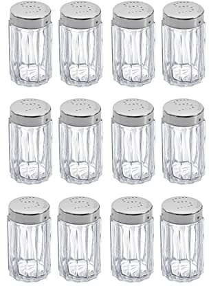Westmark Salzstreuer-Display, Inhalt: 12 Streuer, Fassungsvermögen: je 50 ml, Glas/Rostfreier Edelstahl, Traditionell, Transparent/Silber, 63012611