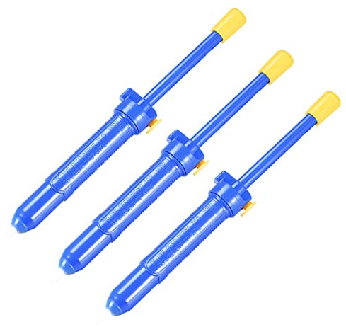 sourcing map Desoldering Pump 13 Inches Solder Sucker Manual Vacuum Solder Removal Hand Tool 3Pcs