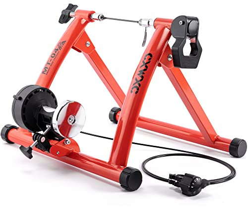 CXWXC Vélo d'entraînement à roulettes Pliable en Acier avec libération Rapide Support de Roue Avant pour entraînement de vélo de 26 à 29 Pouces à la Maison et à l'intérieur